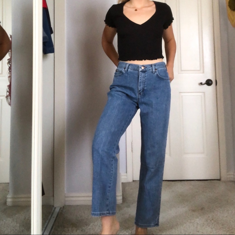 High waisted lee mom jeans